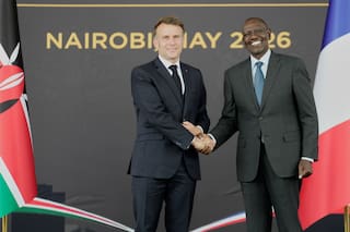 Macron inicia visita a Kenia para cumbre africana