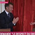 Macron y la primera ministra de Japón hicieron un icónico gesto de Dragon Ball