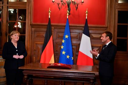 Macron y Merkel eran grandes aliados de la UE hasta la despedida de la canciller, el mes pasado