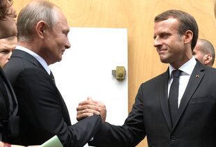 Macron y Putin, en 2019