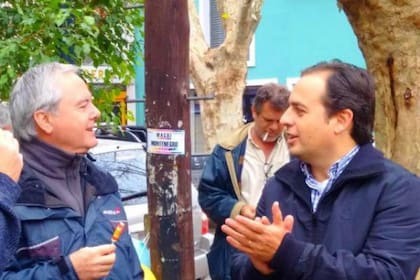 Madero (derecha) junto a Pinedo