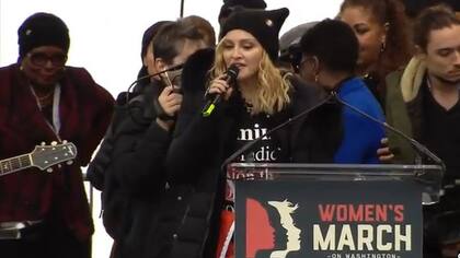 Madonna se suma a la Marcha de las Mujeres en Washington