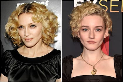 Madonna y la actriz Julia Garner, quien estaba en tratativas para interpretarla