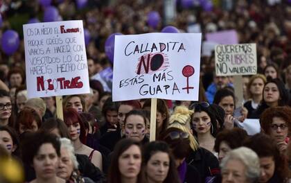 Madrid - Consignas en contra del silencio y a favor de la libertad