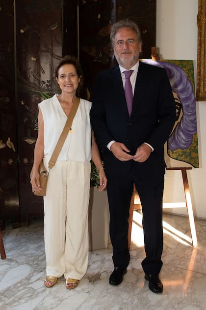 Madrina de "Construyendo", Silvina Pueyrredón y Tato Lanusse.