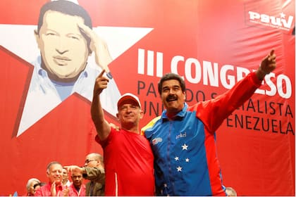Maduro con Hugo Carvajal, en 2014