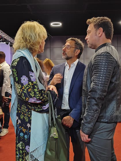 Magdalena Cordero conversa con Claudio Stamato y con Felipe Durán