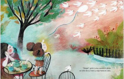 "Magia", suspiró Miguelina cuando vio el reflejo de la luna