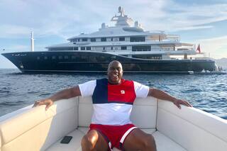 El yate de 150 millones de dólares que alquiló Magic Johnson