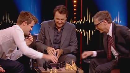 Magnus Carlsen sólo necesitó 12 segundos para vencer a Bill Gates