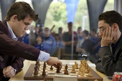 Magnus Carlsen y Fabiano Caruana, los número 1 y 2 del mundo, frente a frente