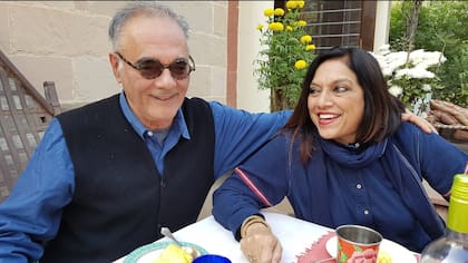 Mahmoud Mamdani y Mair Nair. Fuente: X