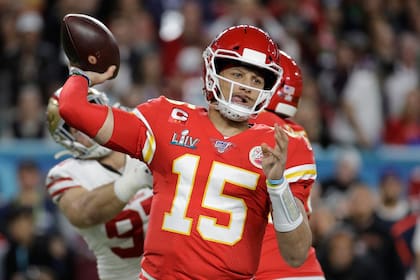 Mahomes, el MVP (jugador más valioso) en el último Super Bowl