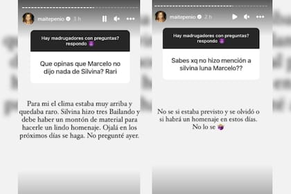 Maite Peñoñori habló sobre el primer programa del Bailando (Captura Instagram @maitepenio)