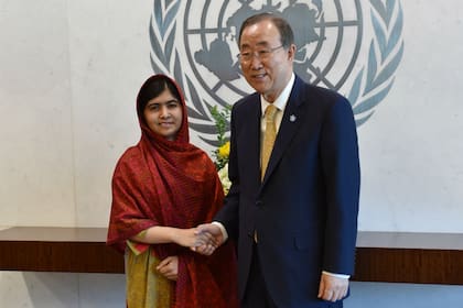 Malala fue distinguida por distintas organizaciones por luchar en favor de la educación; en agosto de este año se reunió con el titular de la ONU, Ban Ki-moon