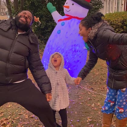 Malcolm Jamal-Warner junto a su mujer y su hija en 2020. El actor mantenía su vida privada en el más bajo perfil posible