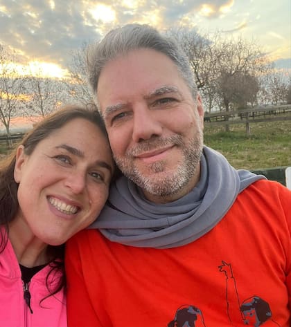 Malena junto a Adrián