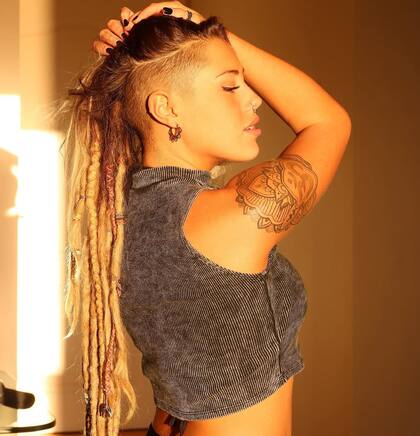 Malena, la mujer que conquistó a Daniel Osvaldo (Foto: Instagram @dreadlockura_)