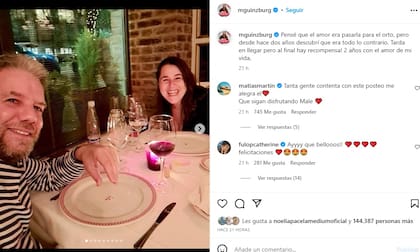 Malena mostró a su novio en redes y causó ternura entre sus seguidores