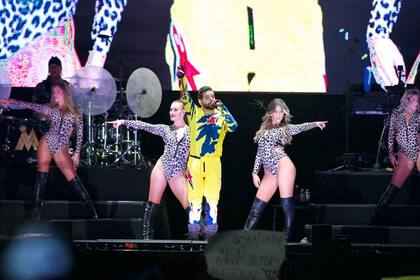 Maluma cantó en Vélez