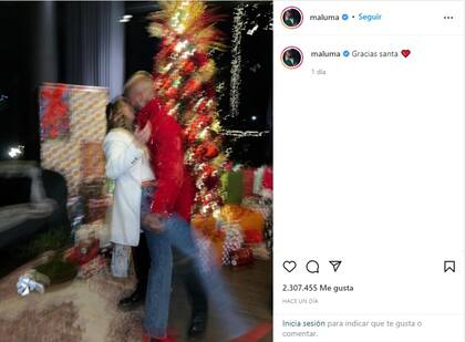 Maluma presentó a su nueva novia en Navidad
