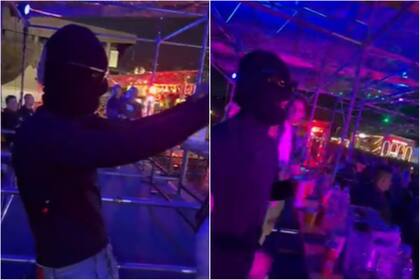 Maluma se disfrazó con un pasamontaña y lentes para asistir a un festival musical en Medellín (Foto: Captura TikTok @maluma)