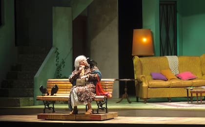 Mamá Cora en el escenario del Broadway
