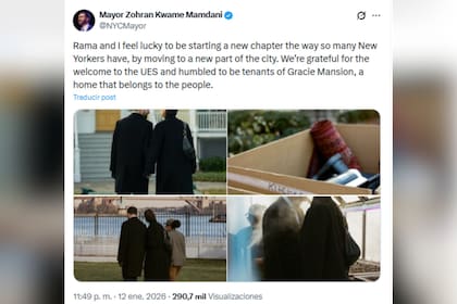 Mamdani mostró las primeras imágenes de su mudanza a Gracie Mansion