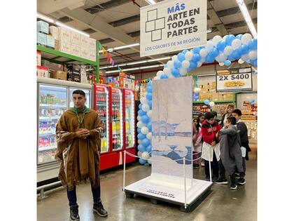 Mañana de invierno, de Américo Panozzi, exhibida en el sector de heladeras a modo de “experiencia inmersiva