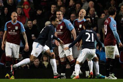 Manchester City le ganó con lo justo a Aston Villa