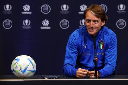 Mancini durante la conferencia de prensa