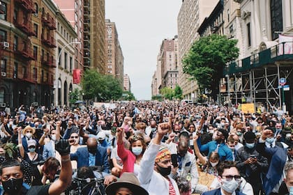 Manhattan también fue uno de los epicentros de las manifestaciones y pedidos de justicia