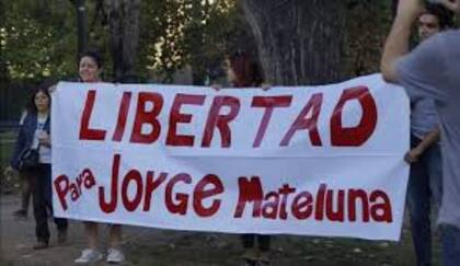 Manifestación a favor de Jorge Mateluna (Facebook)