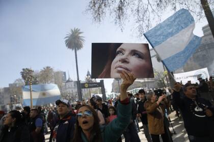 Manifestación en apoyo a Cristina Kirchner