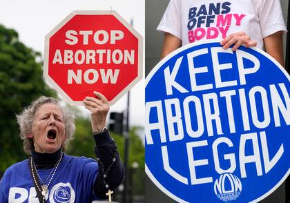 Manifestación en favor del derecho al aborto, en Washington. 