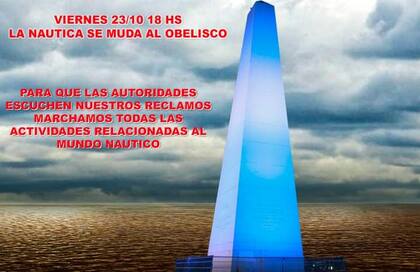 Manifestación por la apertura de las actividades naúticas