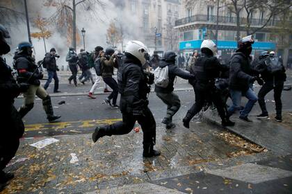 Manifestaciones en París