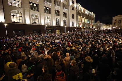 Manifestaciones en las calles de Moscú