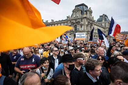 Manifestaciones en varias ciudades de Francia contras las medidas de Macron