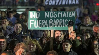 Las manifestaciones de los vecinos comenzaron tras la filtración de un whatsapp de un empleado de Veladero