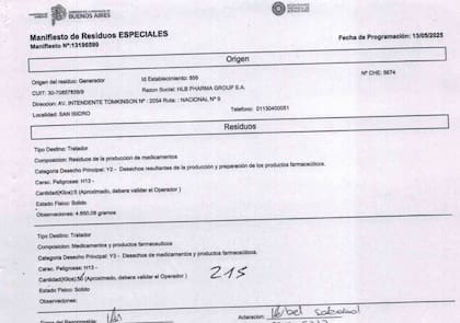 “Sustancia en polvo”: el acta de la destrucción de la droga con la que se podían producir millones de ampollas - Image 3