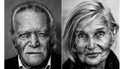 Manolis Clezos, griego (izq.) y Sakolic Gagovic Nom, serbia, apodada Nada