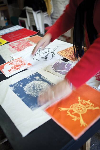 Manos a la obra. El taller de serigrafía en Yo no fui