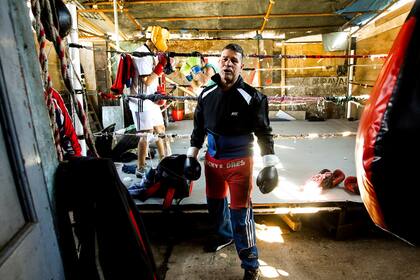 Manotazo Fernandez entrenando en Constitución