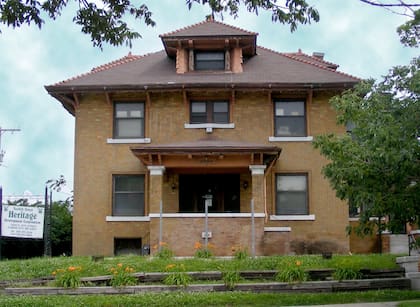 Mansão onde Sarah Rector morava em Kansas City. Atualmente está em mau estado, mas ainda é um símbolo da comunidade negra