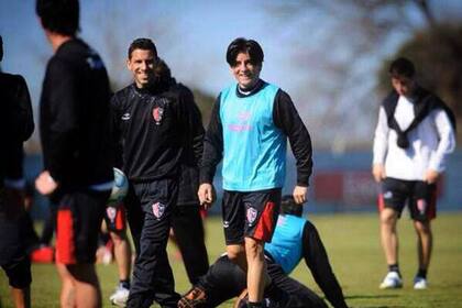Manso, feliz junto a Maxi Rodríguez