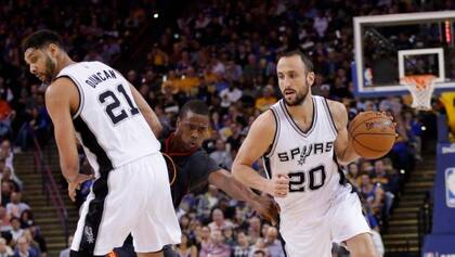 Manu anoche, en la derrota ante Golden State