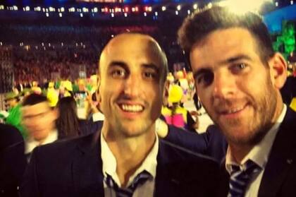 Manu y Delpo, juntos; ambos hablaron el mismo idioma en el deporte de elite