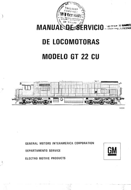 Manual de servicio de las locomotoras General Motors G22