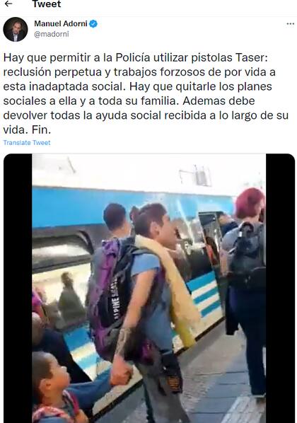 Manuel Adorni compartió las imágenes con un mensaje contundente